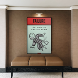 Art mural sur toile « Try Again » de Monopoly