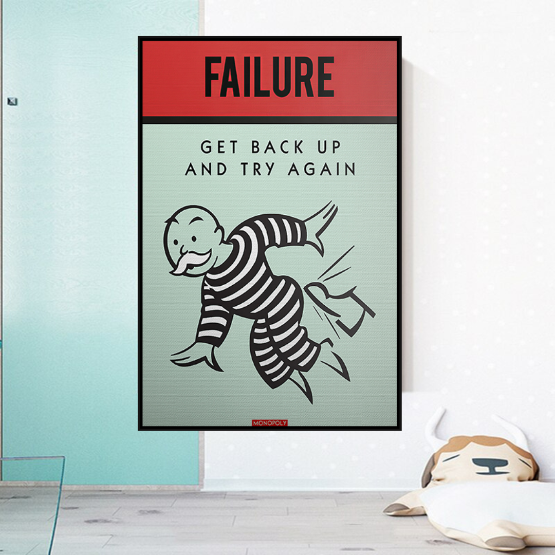 Monopoly's 'Try Again' Canvas Wall Art