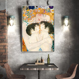 Mutterliebe Zwillingsbaby von Gustav Klimt Wandkunst