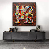 Motivational Artwork Hope Letter Graffiti Art Paintings Print on Canvas Modern Street Art Posters and Prints Home Decoration