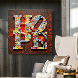 Motivational Artwork Hope Letter Graffiti Art Paintings Print on Canvas Modern Street Art Posters and Prints Home Decoration