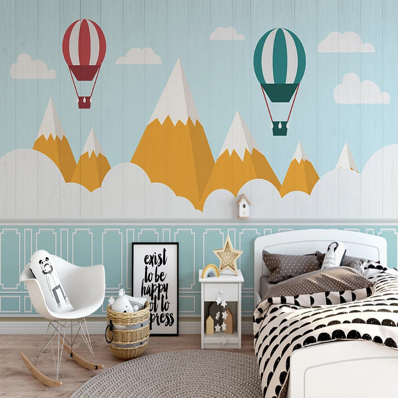 Papier peint pour chambre d'enfant Mountain Peaks : un pays des merveilles pittoresque