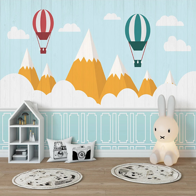 Mountain Peaks Kids Nursery Wallpaper: A Scenic Wonderland