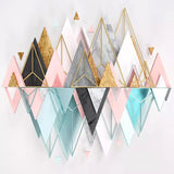 Mountains Geometric Triangle Wallpaper for Home Wall Decor