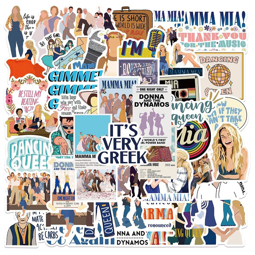 Movie Sticker Pack - Mamma Mia Decorative Collection