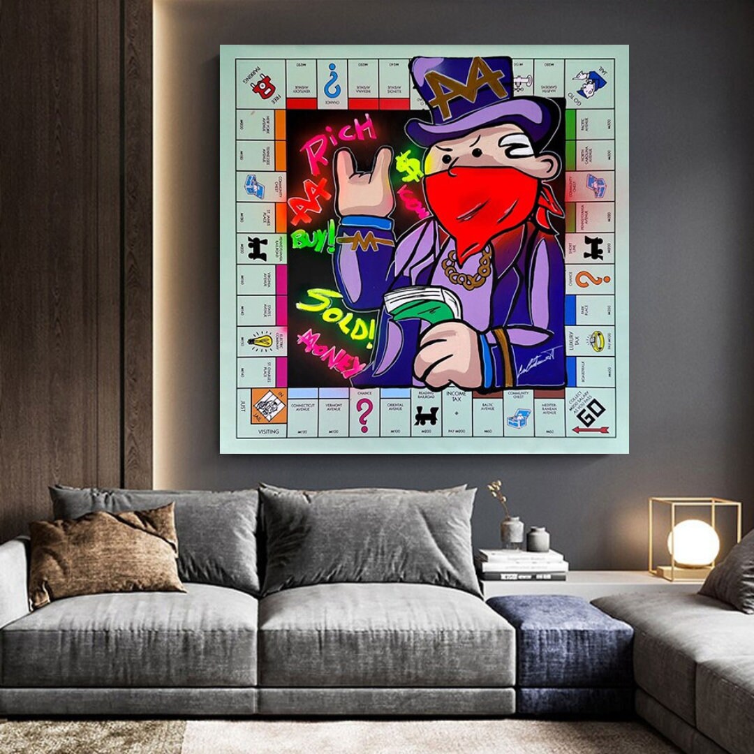 Mr Monopoly Canvas Art : Le jeu de société parfait à collectionner