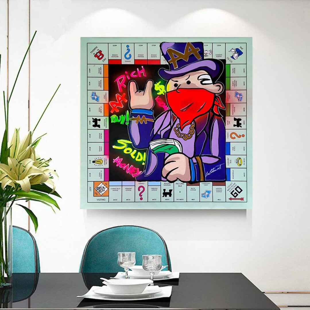 Mr Monopoly Canvas Art: The Perfect Board Game Collectible