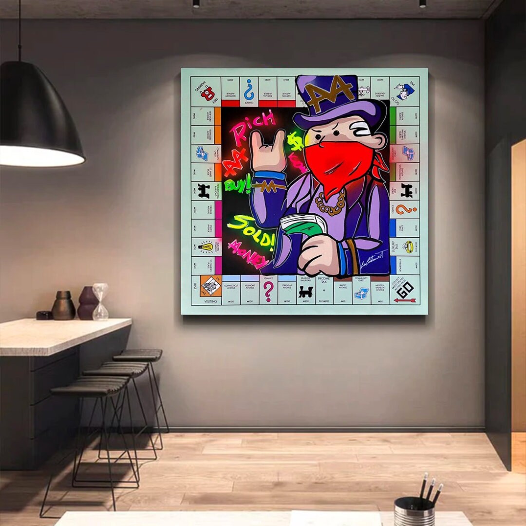 Mr Monopoly Canvas Art : Le jeu de société parfait à collectionner