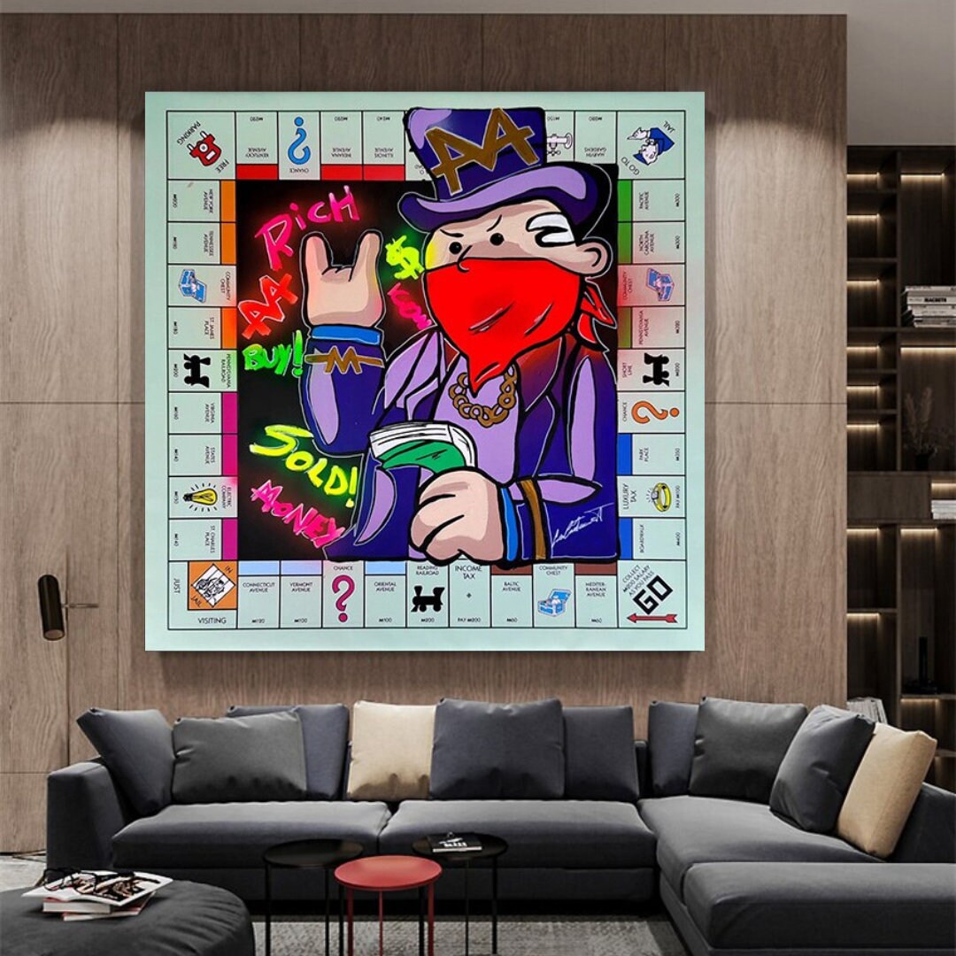 Mr Monopoly Canvas Art : Le jeu de société parfait à collectionner