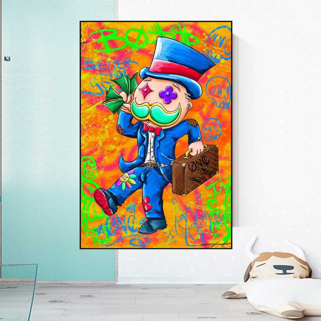 Mr Monopoly Goat Poster - High-Quality Print