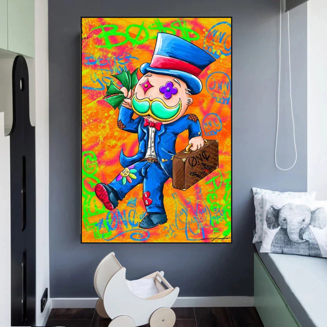 Mr Monopoly Goat Poster - High-Quality Print