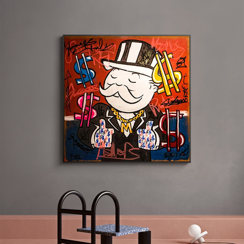 Mr Monopoly Millionaire Poster – Kunstdruck in limitierter Auflage