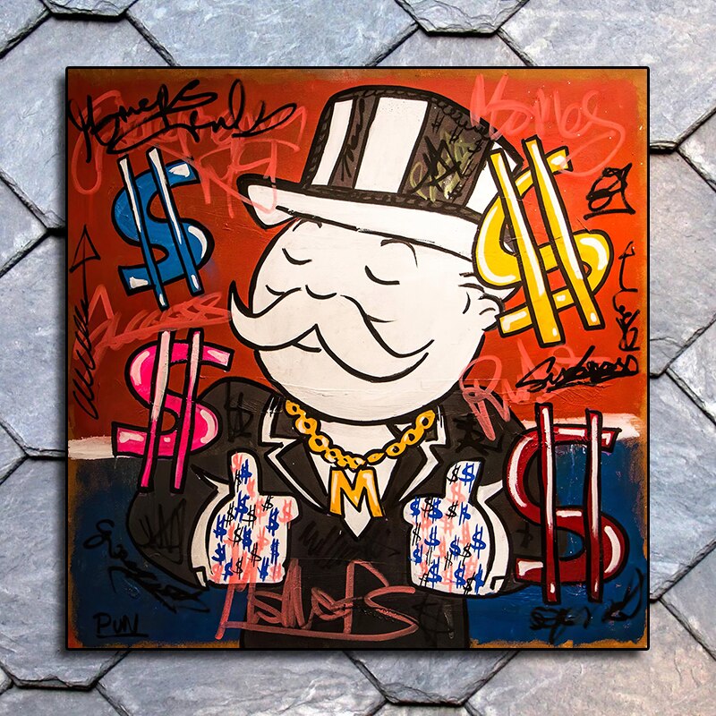 Mr Monopoly Millionaire Poster – Kunstdruck in limitierter Auflage