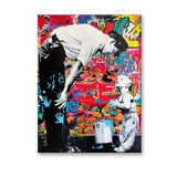 M. Brainwash : Non coupable, art mural sur toile