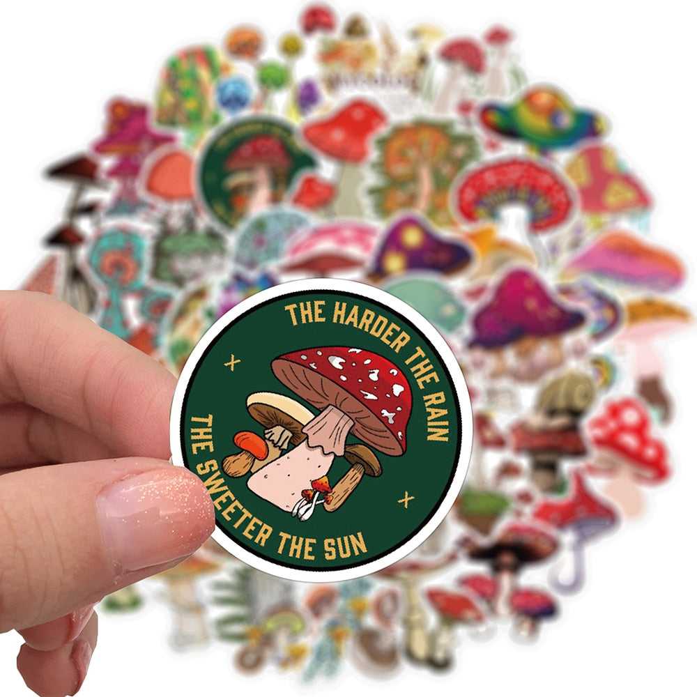 Mushroom Plant Stickers Pack | Famous Bundle Stickers | Waterproof Bundle Stickers