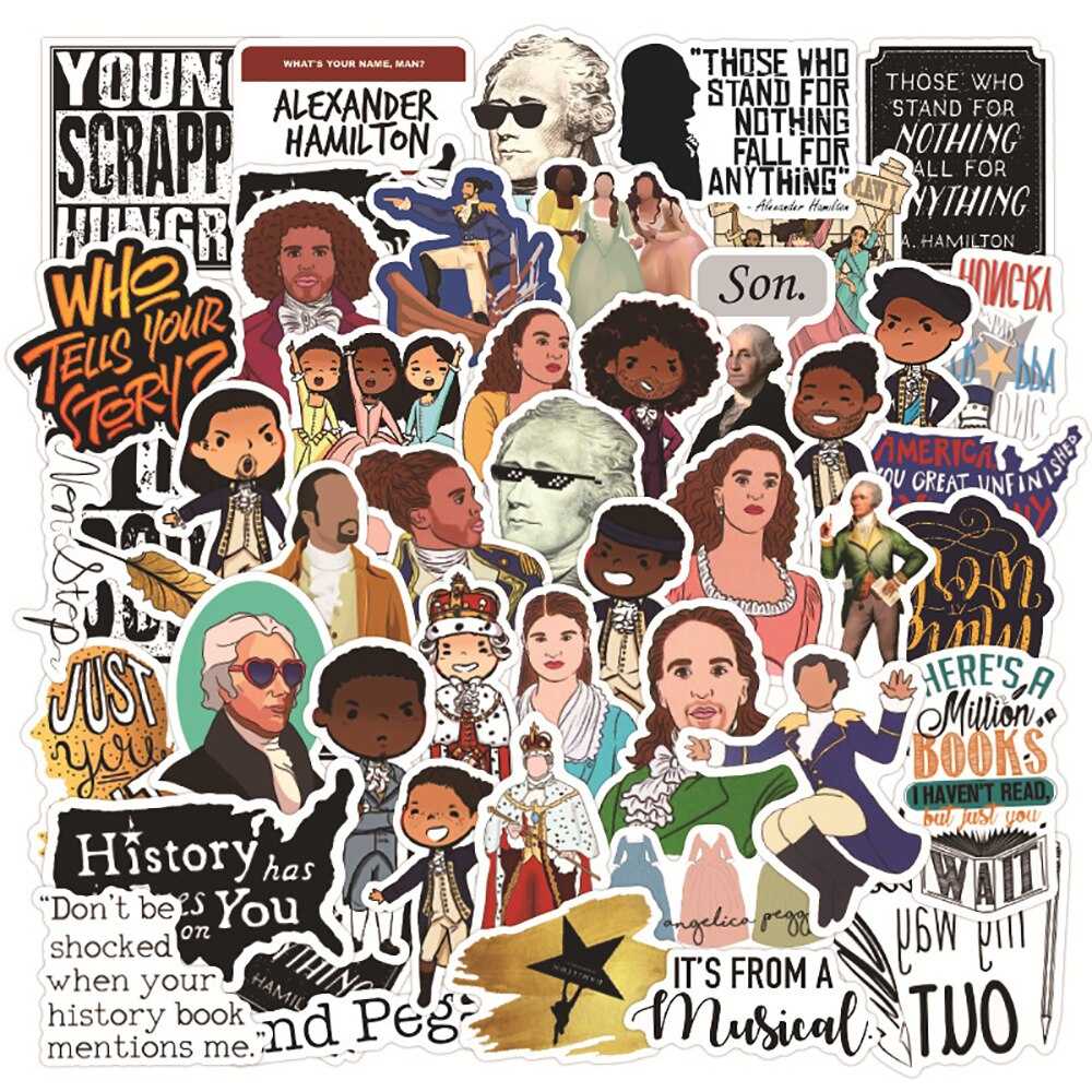 Musical Hamilton Graffiti Stickers