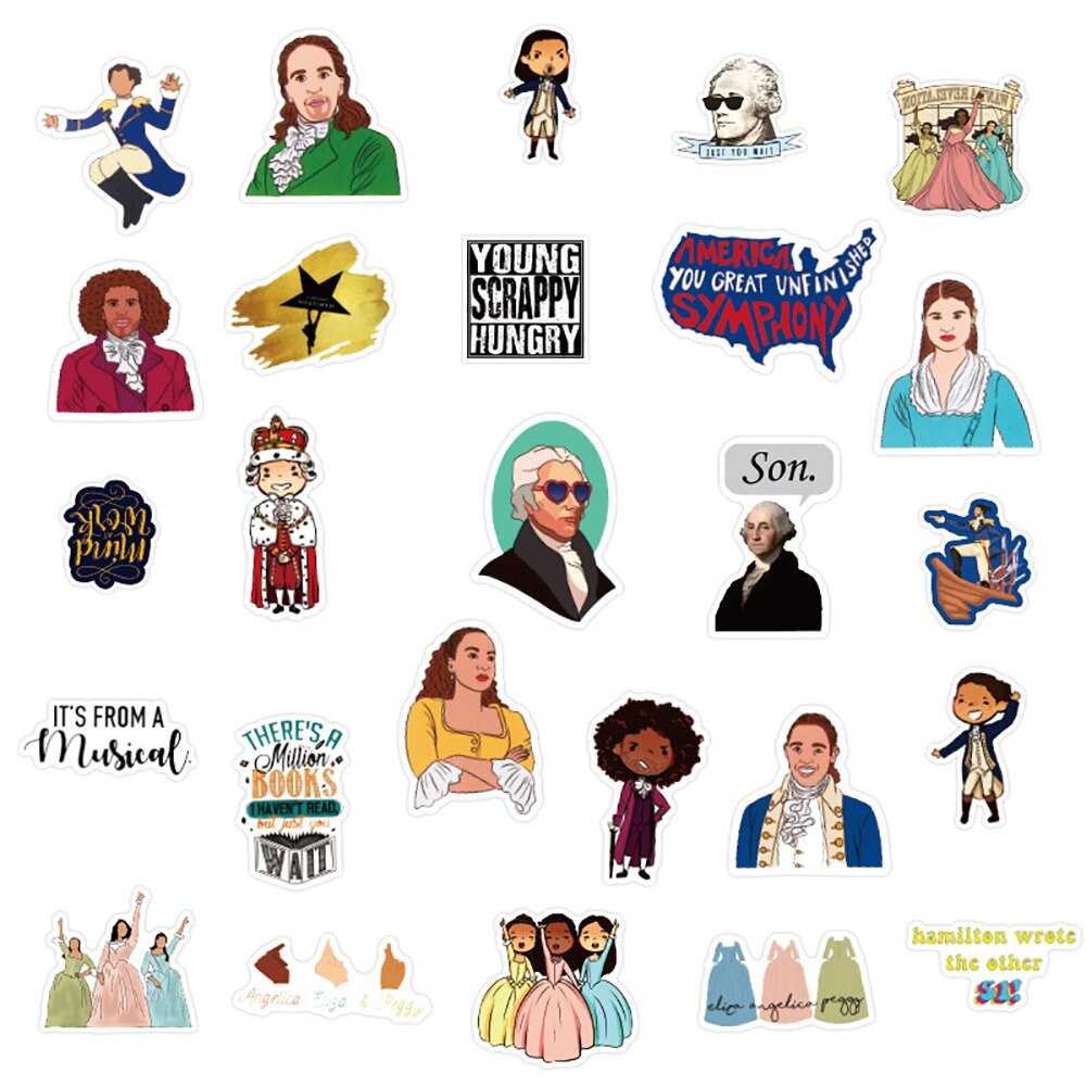 Musical Hamilton Graffiti Stickers