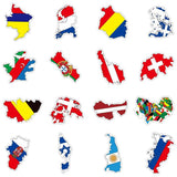 Country National Flag Stickers Pack | Famous Bundle Stickers | Waterproof Bundle Stickers