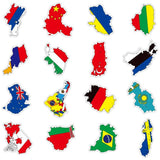 Country National Flag Stickers Pack | Famous Bundle Stickers | Waterproof Bundle Stickers