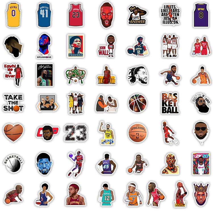 NBA Basketball Star Stickers