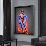 Neon Wall Painting David Canvas Wall Art