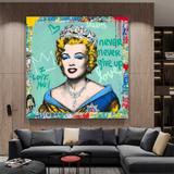 Never Never Giveup Marilyn Poster - Embolden Your Courage