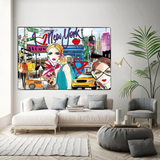 Art mural sur toile New York Love