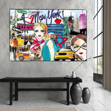 Art mural sur toile New York Love