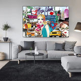 New York Love Canvas Wall Art