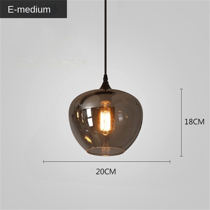 Lampes suspendues LED en verre nordique : éclairage élégant