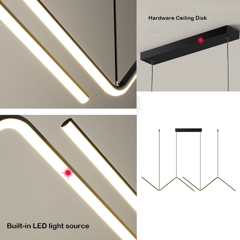 Скандинавская подвесная лампа Art Line LED