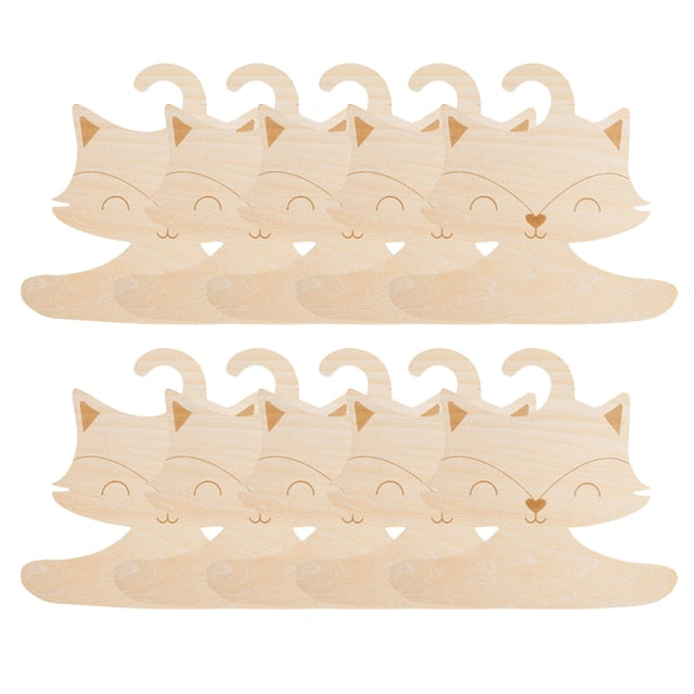 Nordic Style Baby Cute Fox Wooden Clothes Hanger