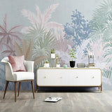 Papel tapiz de planta tropical nórdica para decoración de paredes del hogar