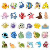 Ocean Small Animal Stickers Pack | Famous Bundle Stickers | Waterproof Bundle Stickers