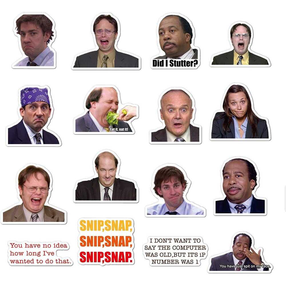 TV Show Office Stickers Pack | Famous Bundle Stickers | Waterproof Bundle Stickers