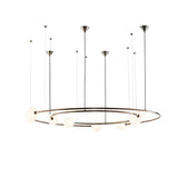 Orbit Glass Ball LED Pendant Chandelier