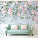 Pastoral Vine Flowers Wallpaper for Home Wall Decor