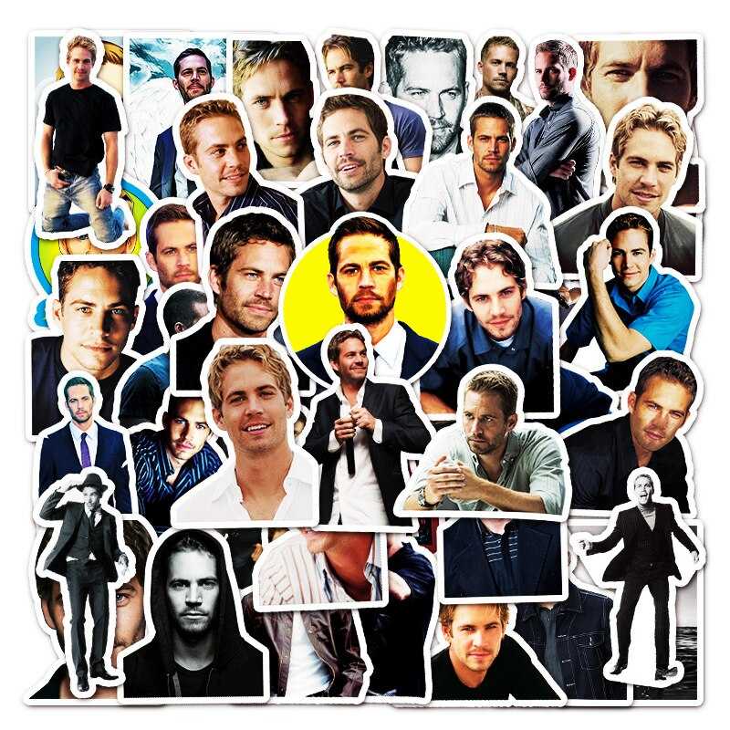 Paul Walker Movie Star Stickers Pack | Famous Bundle Stickers | Waterproof Bundle Stickers