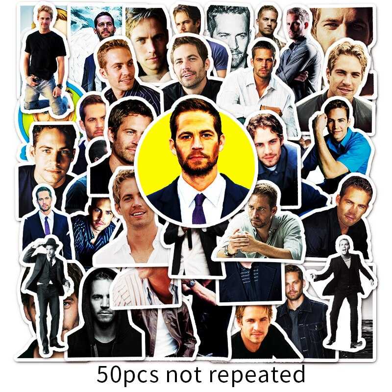 Paul Walker Movie Star Stickers Pack | Famous Bundle Stickers | Waterproof Bundle Stickers