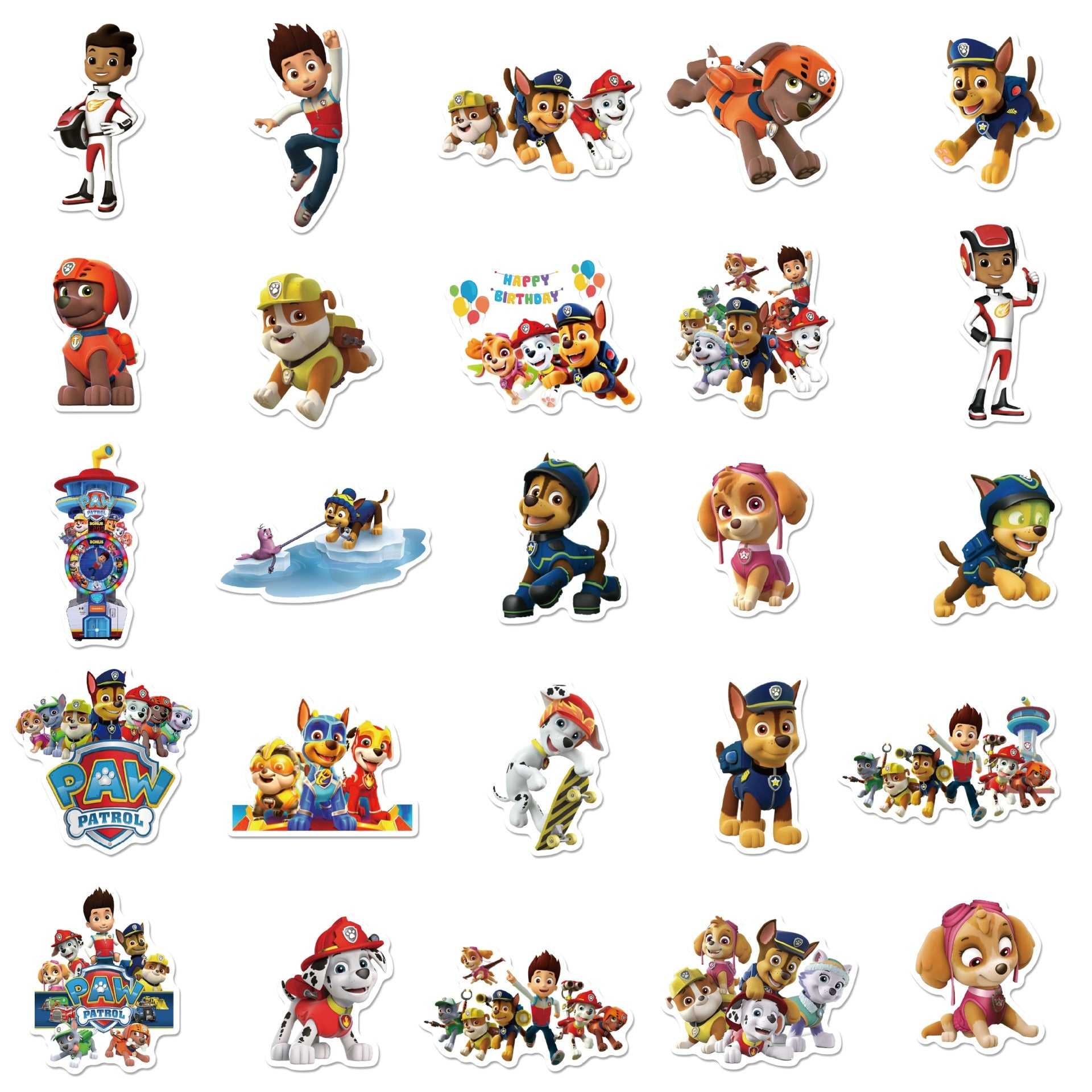 Anime PAW Patrol Dog Toy Stickers Pack | Famous Bundle Stickers | Waterproof Bundle Stickers