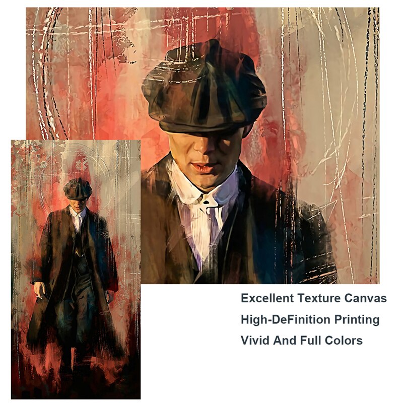 Art mural sur toile Peaky Blinders Drama Tommy Shelby