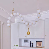 Pearl Globe Chandelier: Exquisite Lighting Fixture