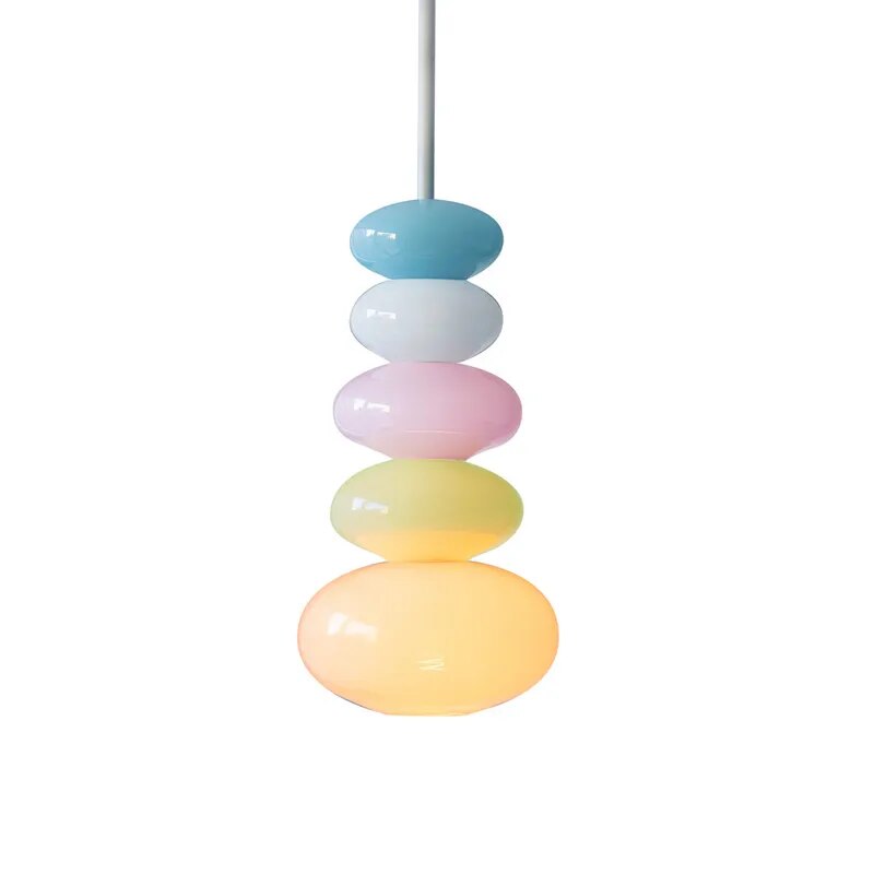 Pebbles Glass Led Chandelier for Kids Room