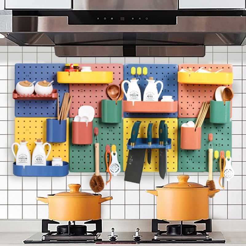 Creative Pegboard Household Shelf Wall Hanging Storage Rack