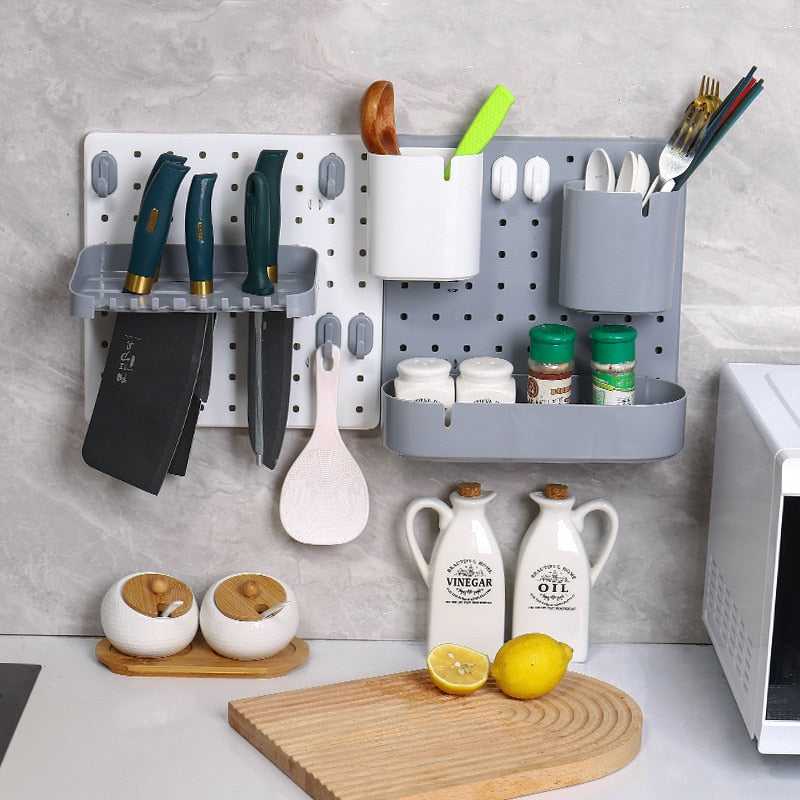 Creative Pegboard Household Shelf Wall Hanging Storage Rack