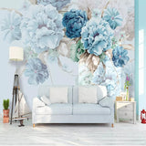 Peony Floral Pastoral Wallpaper for Home Wall Decor