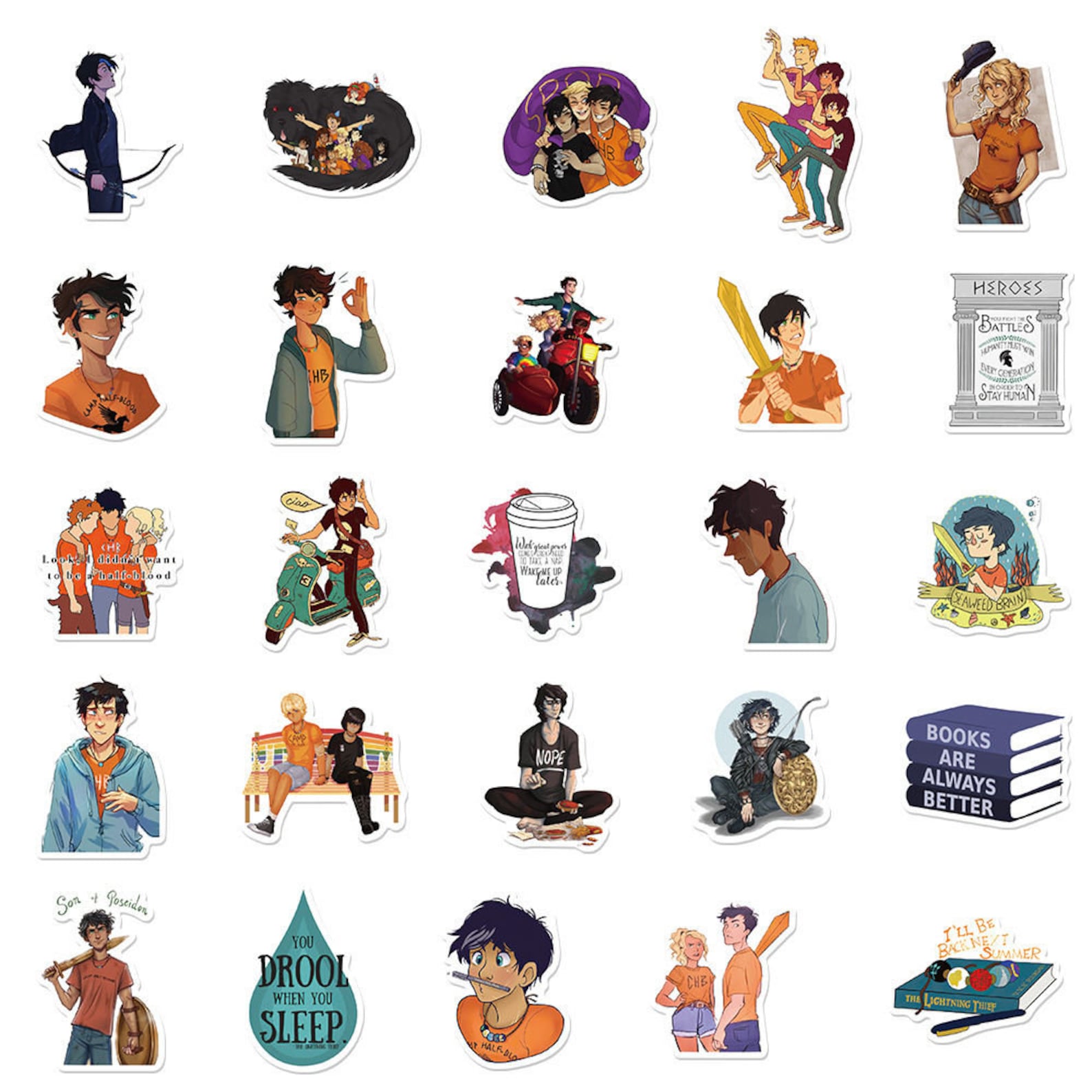 Percy Jackson Sticker Pack