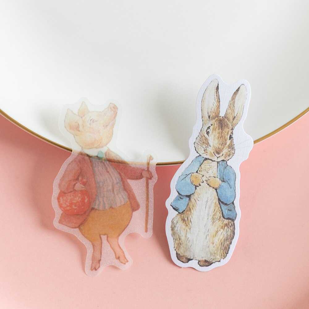 40 pcs/1lot Peter Rabbit Stationery Stickers