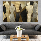 Picasso Wall Art Gold Leaf Texture Canvas Wall Art