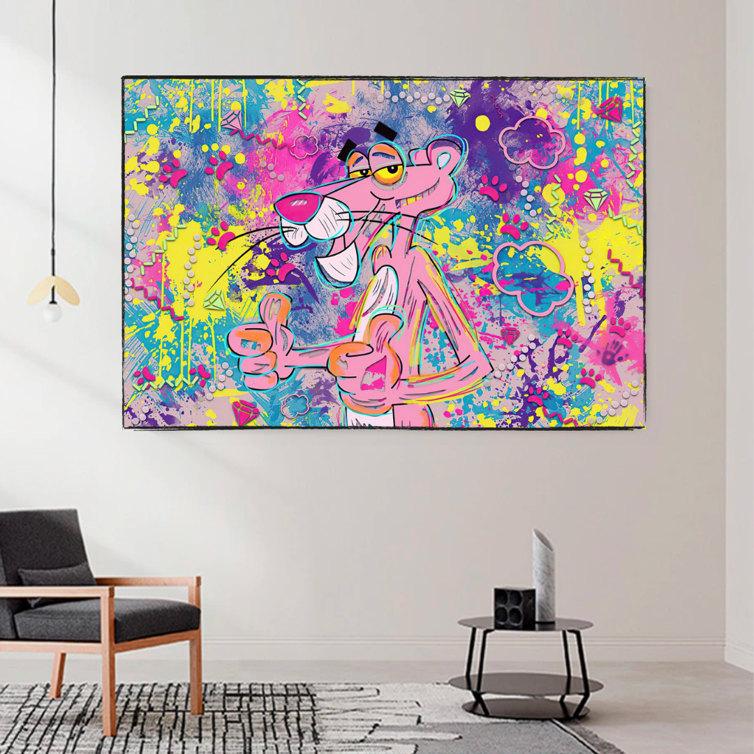 Pink Panther Art: Thumbs Up Canvas Wall Art